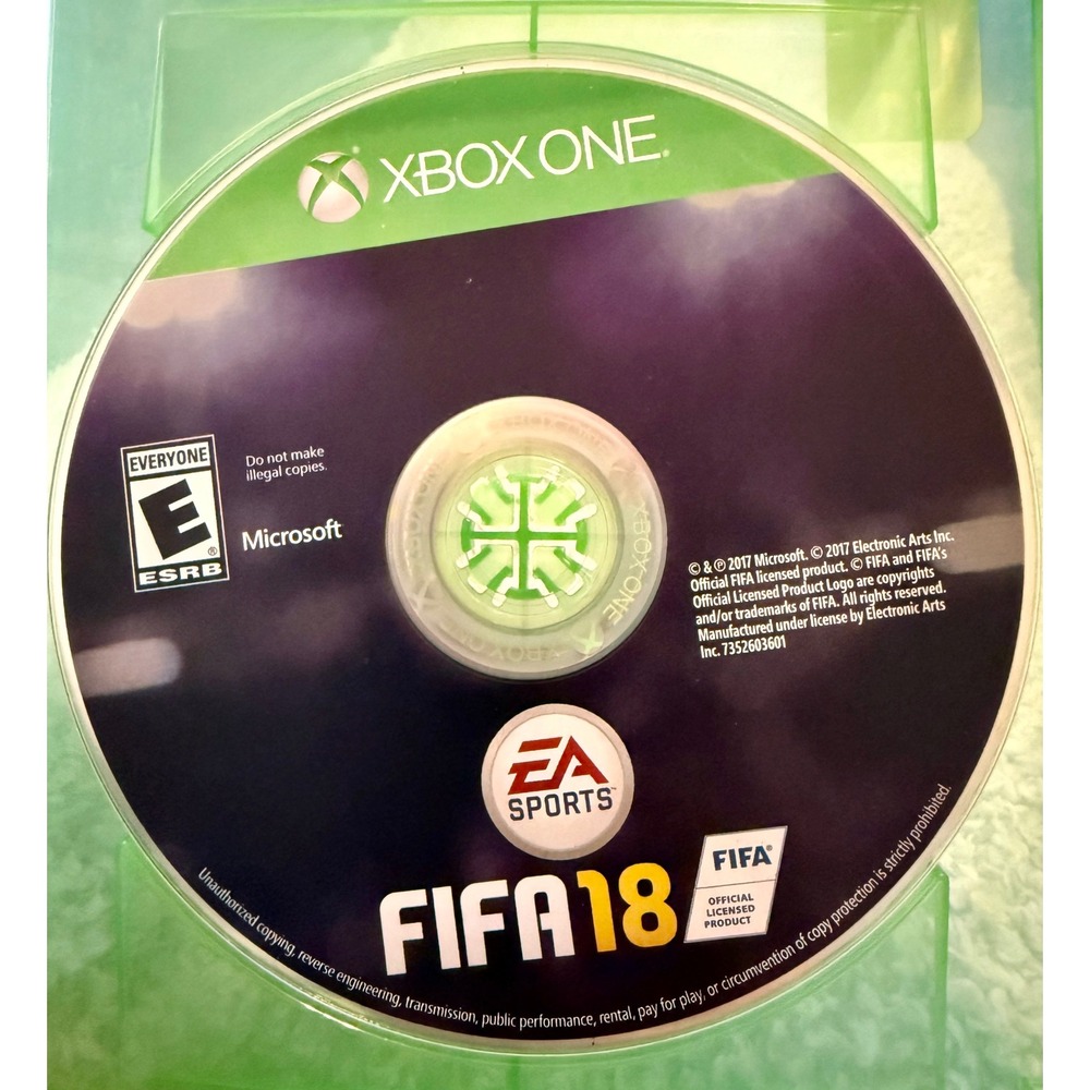 EA Sports FIFA 18 Video Game Xbox One Good Physical Disc Case